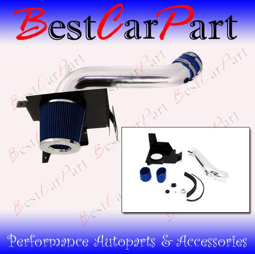 Bcp blue 05-10 charger magnum 300 3.5l v6 heat shield cold air intake kit