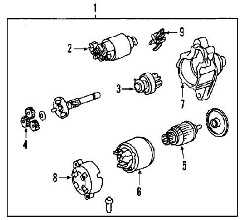 Toyota 281000d08084 genuine oem factory original starter