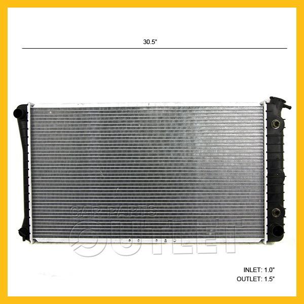 95-99 pontiac bonneville radiator gm3010117 fits 52468360 se 3.8 v6 non s/c 1684