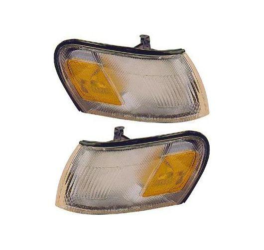 93-97 toyota corolla corner side marker turn signal parking light lamp pair set