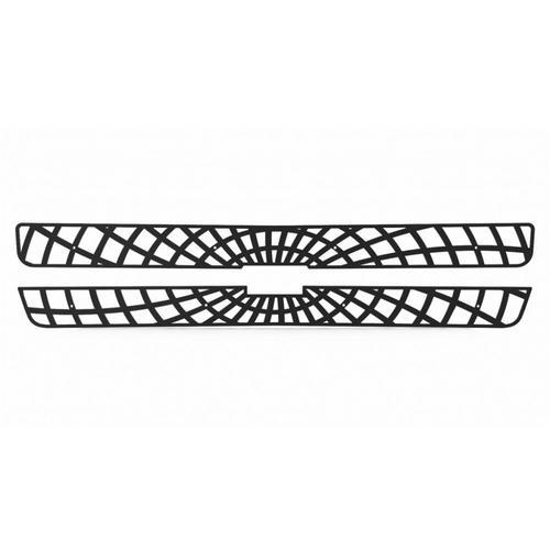 Chevy silverado ld 01-02 spider web black powdercoat truck grill add-on