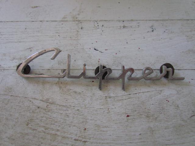 Vintage 1954 1955 clipper packard super car trunk emblem