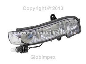 Mercedes w211 right door mirror turn signal light r&s oem +1 year warranty