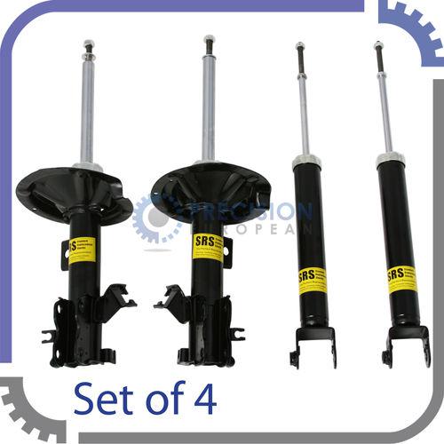 4pc full set shocks - 02-06 nissan altima - black struts - non adjustable damper