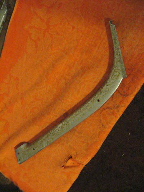 1955 1956 1957 chevy nomad pontiac safari pass side curved inner slider trim