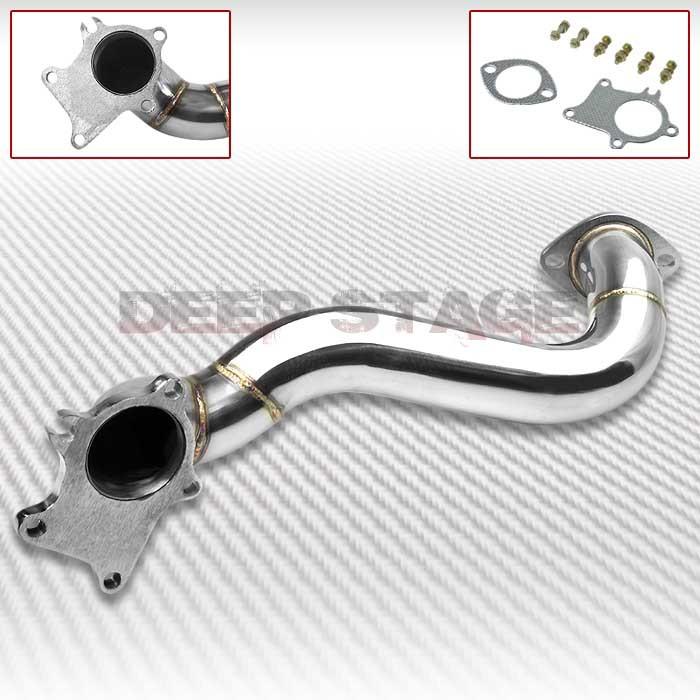T3 5-bolt stainless high flow downpipe down pipe exhaust 06-11 honda civic si