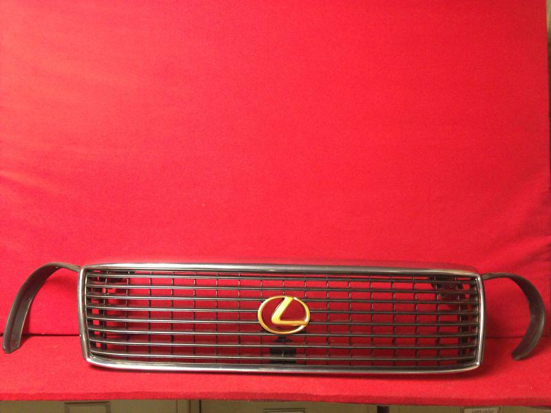 1990 1991 1992 1993 1994 lexus ls400 grille black chrome gold oem