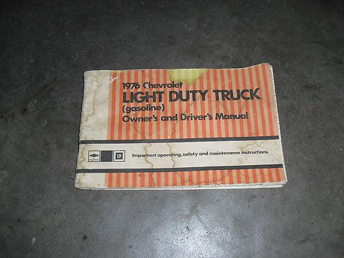 1976 gmc truck owner's and driver's manual