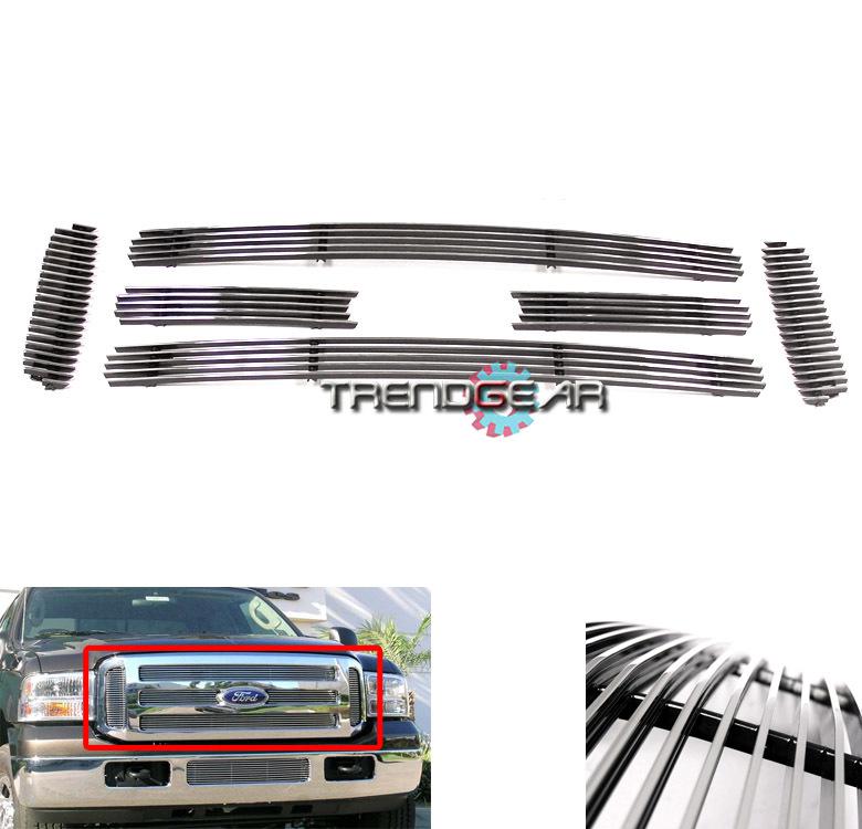 05 06 07 ford superduty f250 f350 f450 f550 excursion upper billet grille 6 pcs