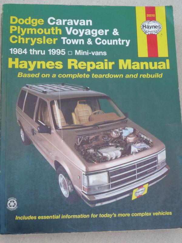 Haynes repair manual 1984-95 caravan voyager town & country - like new