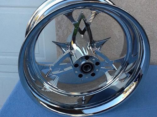 Harley rpm racing anaheim angel billet 18x8.5 rear wheel chrome