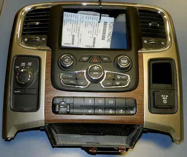 13 ram 3500 auto ac climate controls radio bezel oem