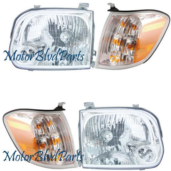 05-06 sequoia headlights+side marker/corner right+left