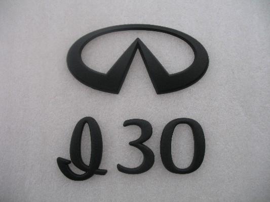 95-99 infiniti i30 flat matte black blackout blacked out emblem logo badge sign 