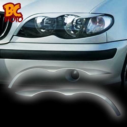 Painted bmw e46 4d headlight eyebrows eyelids 02-05 new ▼