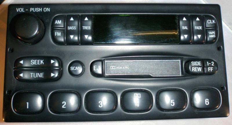 Ford crown victoria 1999-2011 car radio - am fm cassette cd control w aux input