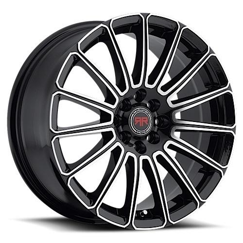 Set of 4 17" racing wheels 5x100/114 black machined  cb  73.10  offset 40