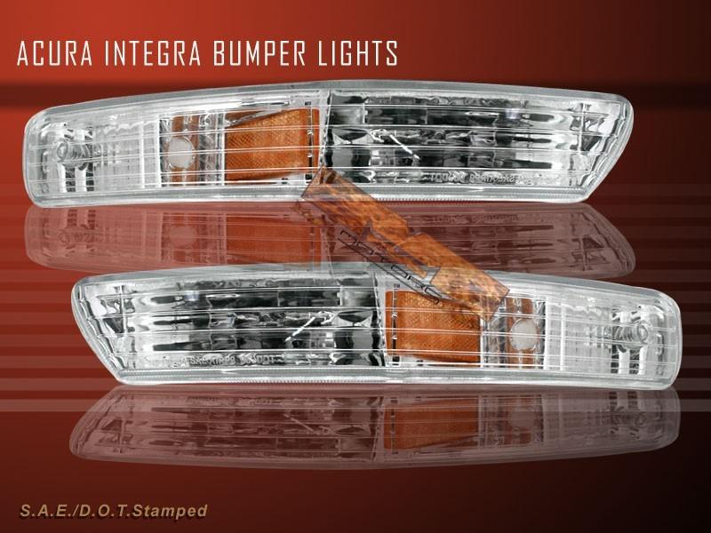 1998-2001 acura integra clear signal bumper lights 