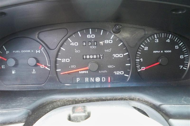 00 ford taurus speedo cluster mph w/o flex fuel vehicle 7000 rpm tach f097ml