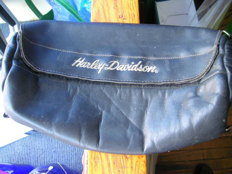 Harley-davidson leather pouch