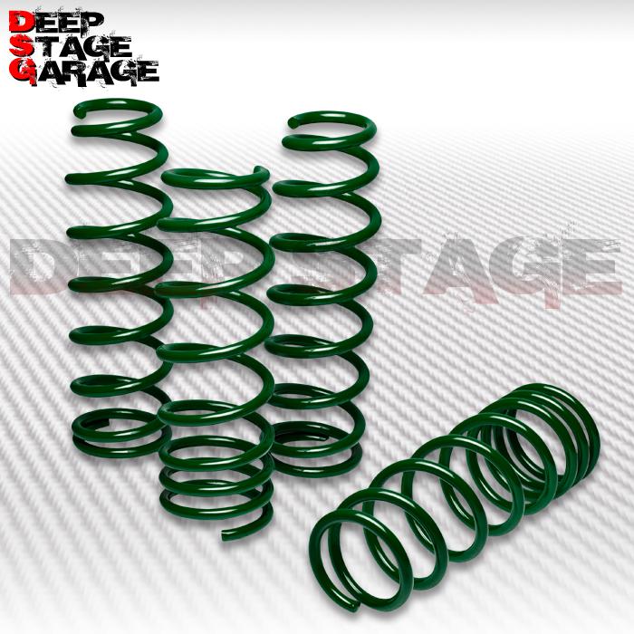 1.75" drop sport suspension lowering civic eg ek eh ej/integra dc/del sol green