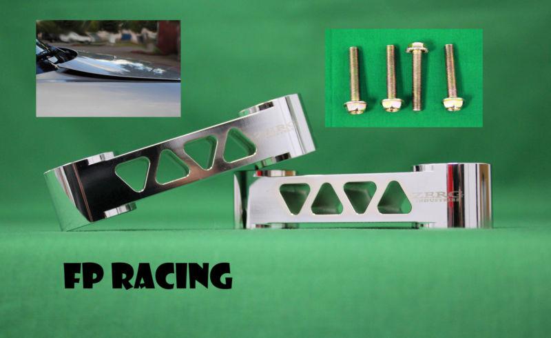 Zerg industries hood spacers jdm tilt ef eg ek dc honda acura universal chrome