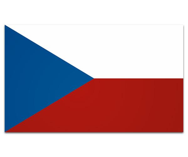 Czech republic flag decal 5"x3" vinyl car window bumper sticker zu1