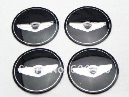 2013 hyundai genesis coupe 3.8 v6 wing wheel emblem set(4) stick on 