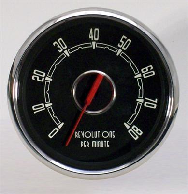 New vintage usa woodward series tachometer gauge 0-8,000 4 3/8" dia in-dash