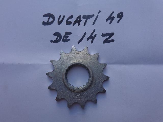 Ducati 49cc pinion, 14 teeth, new.