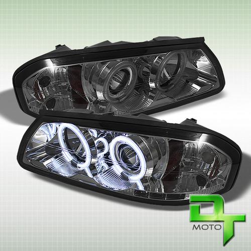 Smoked 00-05 chevy impala ccfl halo projector led headlights lights left+right