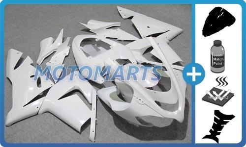 5 in 1 bundle for kawasaki ninja zx10r 04 05 body kit fairing & windscreen wh