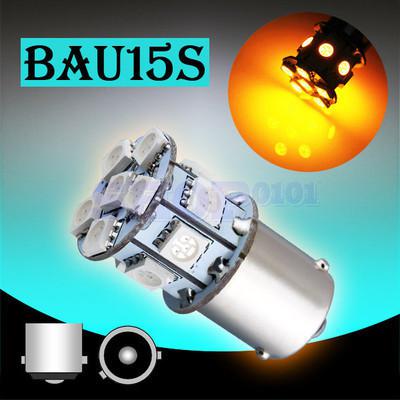 1156 bau15s 13 smd 5050 amber / yellow tail turn signal led car light bulb