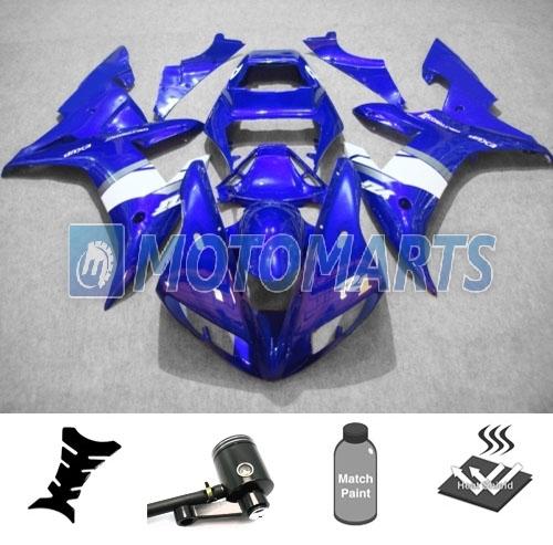 Bundle inj fairing kit w/ brake fluid reservoir for yamaha yzf 1000 r1 02 03 ae