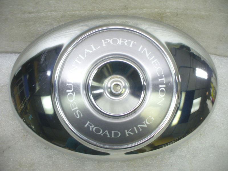 Harley twin cam 96 efi road king outer air cleaner cover & hi flow back plate.