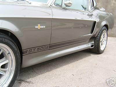 67 mustang eleanor gt 500e side stripe reverse stencil