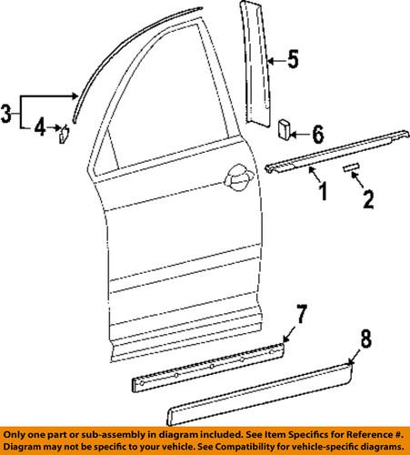 Volkswagen oem 3d0854939cv7s front door-lower molding