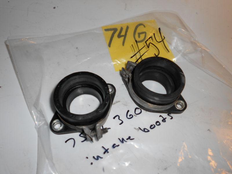 1975 honda cl360  very hard rubber carburetor boots & clamps