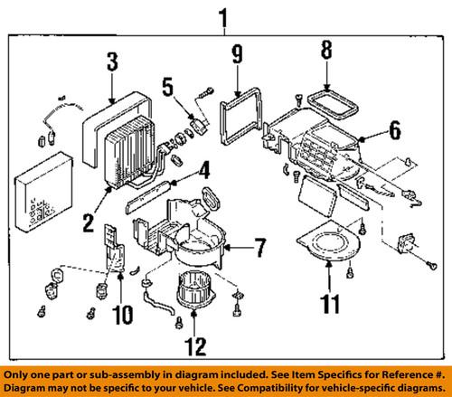 Subaru oem 73523ae010 a/c evaporator core/a/c evaporator core body