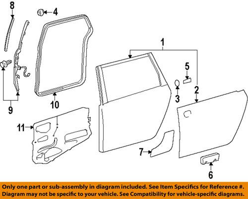 Toyota oem 6787108030e0 side loading door-surround weather strip