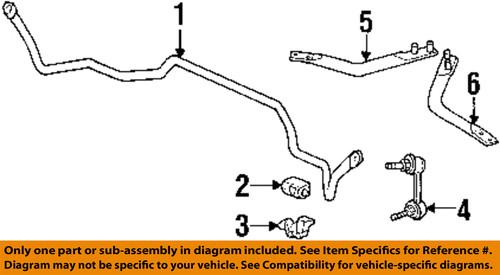 Honda oem 51306s87a01 stabilizer bar-stabilizer bar bushing