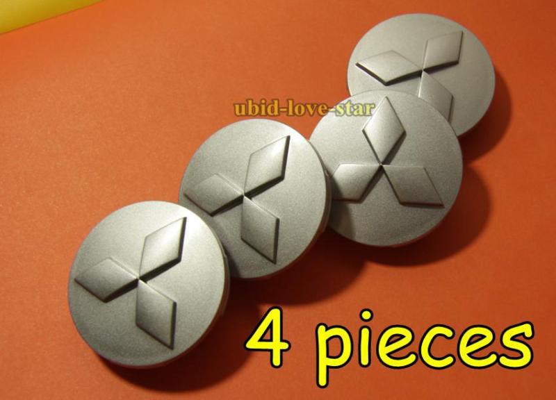 Buy 4 mitsubishi emblem new 59mm center wheel hub caps 2.25inch mr554097