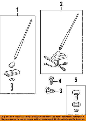 Dodge oem 5125874aa antenna-antenna clamp