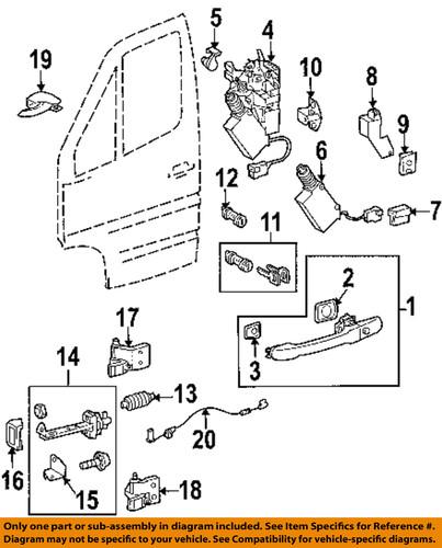 Dodge oem 5127220aa door hinge-lower hinge