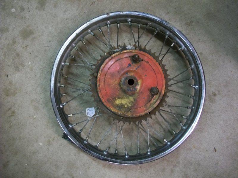 Triumph preunit pre unit rear rim hub t120 tr6