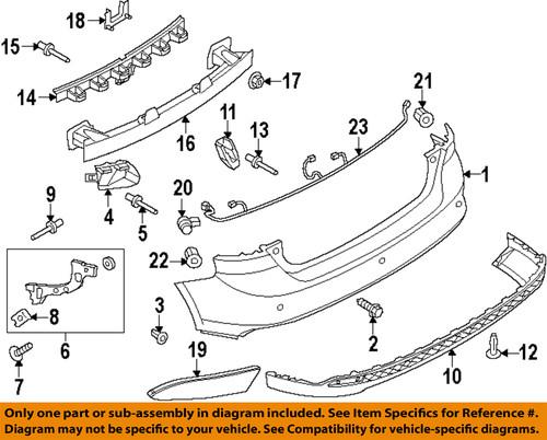 Ford oem bm5z15k861aaptm rear bumper-rear bracket