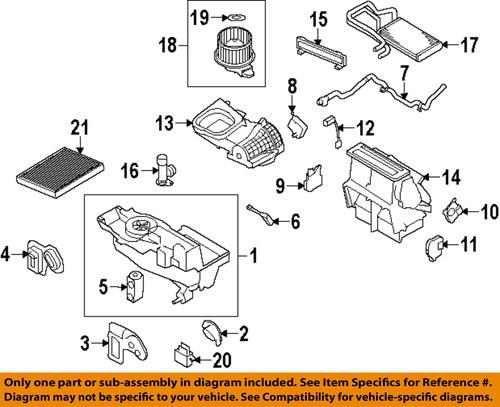 Ford oem aa5z19e616c evaporator & heater-motor