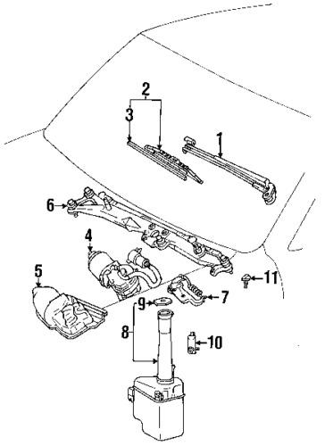 Lexus 8531550070 genuine oem factory original reservoir