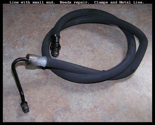 Original 1964 impala ss convertible power steering pump hose w/2 fittings