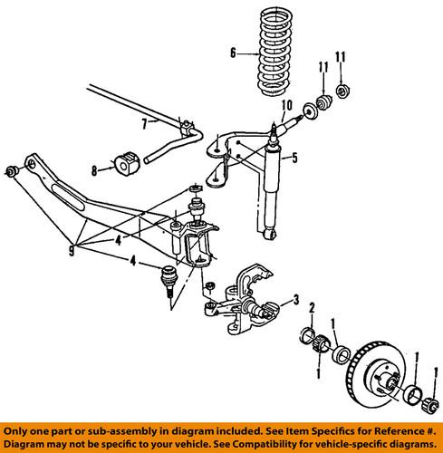 Ford oem e7tz-3b203-a radius arm/part/radius arm bushing chassis